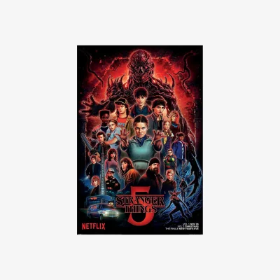 The Range Stranger Things 5 Maxi Poster - Multicoloured