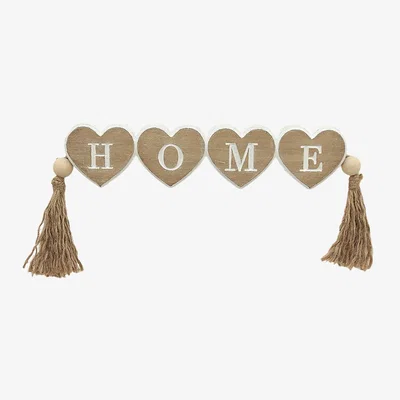 The Range Rustic Home Tassel Plaque - Brown