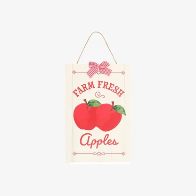 The Range Farm Fresh Apples Hanging Sign - H30cm