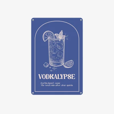 The Range Novelty Dictionary Portrait Metal Wall Plaque - Home Décor Gift - Vodkalypse - Vodkalypse