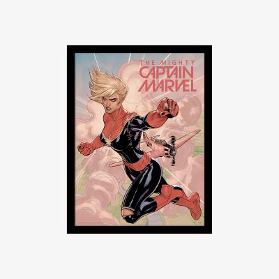 The Range Captain Marvel (Flight) Framed Print