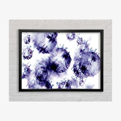 The Range Spheres Of Time Framed Print Abstract Prints - Black