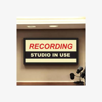 The Range Wall Art Framed Print Recording Studio In Use - Black