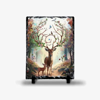 The Range Deer Photo Rock Slate - Slate