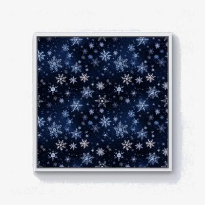 The Range Dreamy And Magical Snowflake Canvas Print - Blue / 101.6cm / White Frame