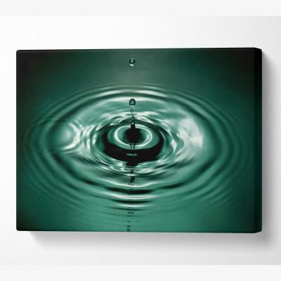 The Range Splash Emerald Canvas Print Wall Art - Yellow / 50.8cm