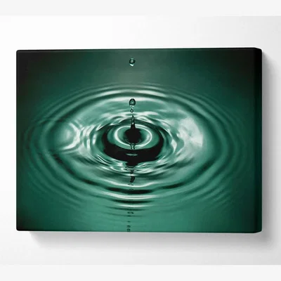 The Range Splash Emerald Canvas Print Wall Art - Yellow / 50.8cm