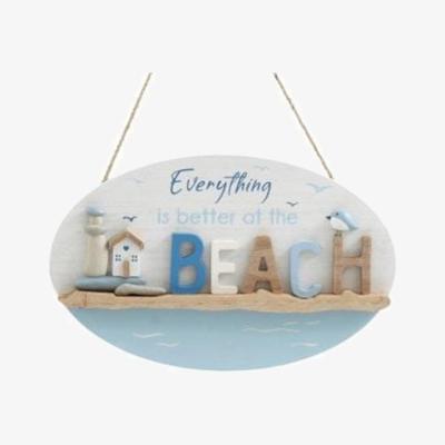 The Range Better At The Beach Plaque - White