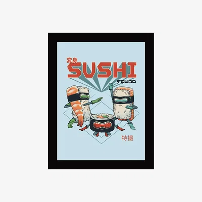 The Range Vincent Trinidad (Sushi Squad) Framed Print