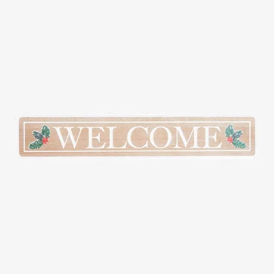 The Range Rustic Holly Wood Effect Sign - Neutral