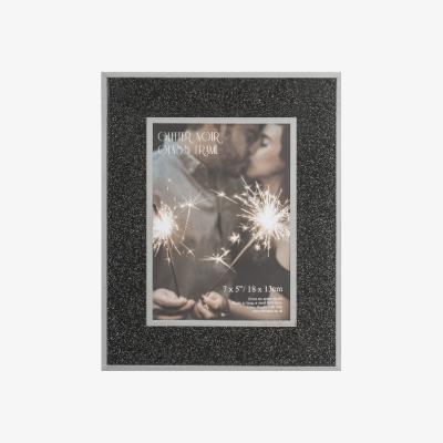 The Range Glitter Noir Glass Frame - 7x5in