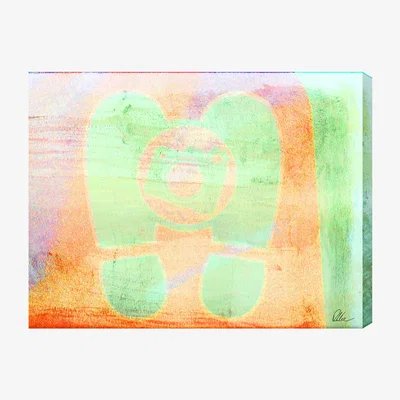 The Range London Feet Graphic Art Wrapped on Canvas - Orange / 46cm