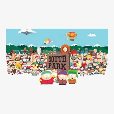 The Range South Park Character Montage Poster - Multicoloured