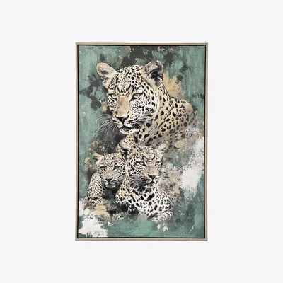 The Range Regal Leopards Framed Canvas