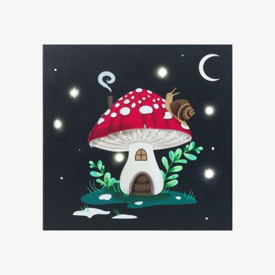 The Range Enchanted Gnome Light-Up Canvas Plaque - Multicolor