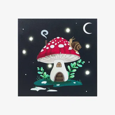 The Range Enchanted Gnome Light-Up Canvas Plaque - Multicolor