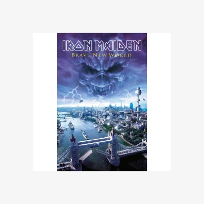 The Range Iron Maiden Brave New World Polyester Poster - Blue/Black/White
