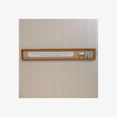 The Range Natural Rectangle Wooden Sign 'Friends Are The People Who Make You - Brown