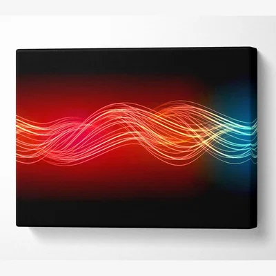 The Range Time Lines Canvas Print Wall Art - Yellow / 101.6cm