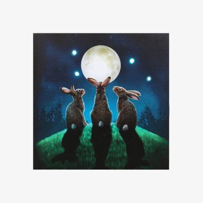 The Range Lisa Parker's Moon Shadows Light Up Canvas Plaque - Blue