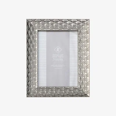 The Range Etched Leaf Silver Frame - 7x5in