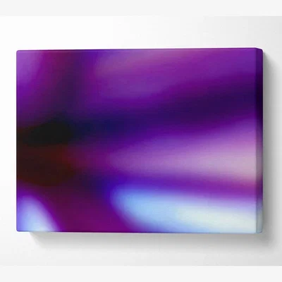 The Range Purple Shadow Canvas Print Wall Art - Yellow / 50.8cm