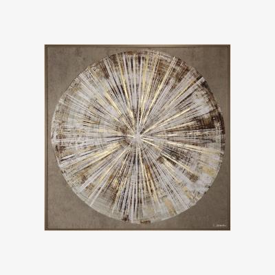The Range Arise Elemental Foiled Framed Canvas - Brown