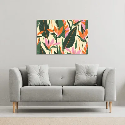 The Range Jungle Plants Canvas Print - Green / 31cm / 41cm