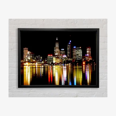 The Range San Diego Reflections Framed Print Architecture Prints - Black