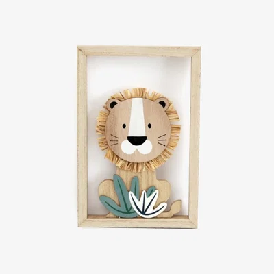 The Range Lion Cutout Plaque - Brown