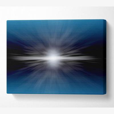 The Range Surreal Sun Horizon Canvas Print Wall Art - Yellow / 50.8cm
