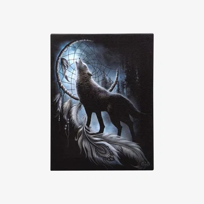 The Range From Darkness Canvas Plaque by Spiral Direct - Black