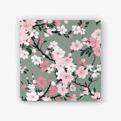 The Range Pink Floral Abstract Pattern Canvas Print - Pink / 25.4cm