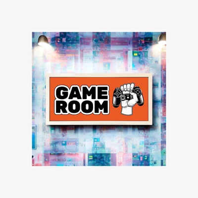 The Range Wall Art Framed Print Kids Game Room - White