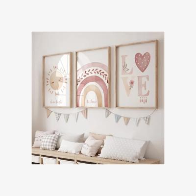 The Range Set of 3 Boho Nursery Wall Prints - Multi / 45x60cm
