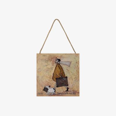 The Range Sam Toft (Travels With The Dog) Wooden Block - White