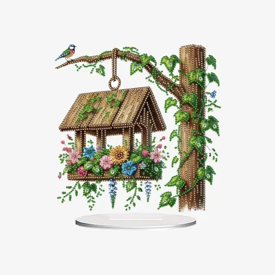The Range Birdhouse Diamond Painting Kit - Brown