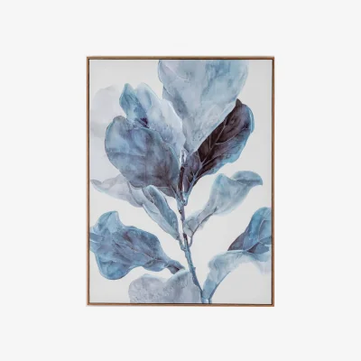 The Range Silva Eucalyptus Hand Painted Canvas in Frame - Natural