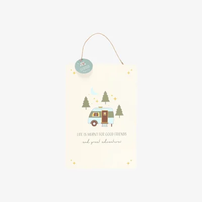 The Range Something Different Good Friends Hanging Sign - Beige