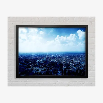 The Range Chicago Blues Framed Print Architecture Prints - Black