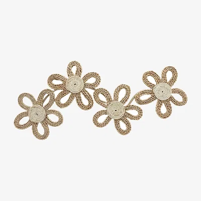 The Range Woven Trailing Flower Art - Brown