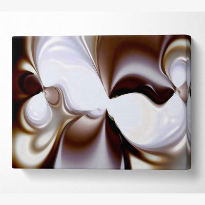 The Range Chocolate Cream Canvas Print Wall Art - Yellow / 81.28cm