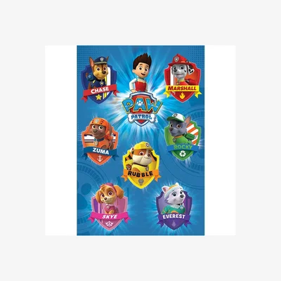 The Range Paw Patrol Crest Poster - Multicoloured