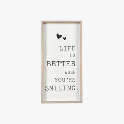 The Range Life is Better Framed Plaque 40cm - White