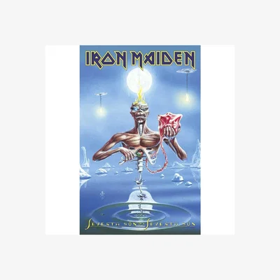 The Range Iron Maiden Seventh Son Textile Poster - Blue