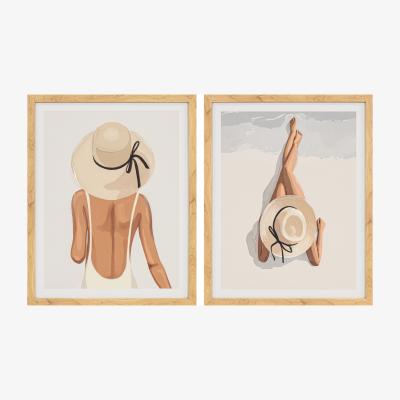 The Range Elegant Sun Hat Portrait Gel Framed Art