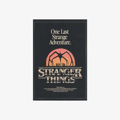 The Range Stranger Things 5 Mind Flayer Poster - Black/White