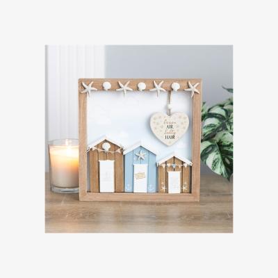 The Range Ocean Air Salty Hair Beach Hut Wall Plaque - Multicolor