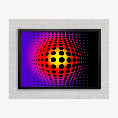 The Range Pushing Through Framed Print Abstract Prints - Black