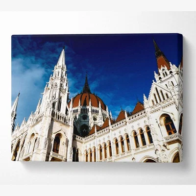 The Range Budapest Hungary Canvas Print Wall Art - Yellow / 101.6cm